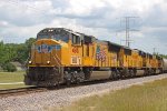 UP 4981 leads an all-SD70M lashup on MPRSS